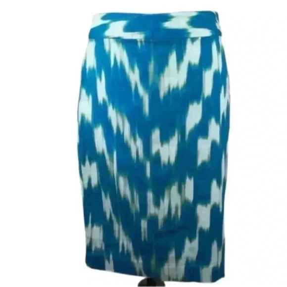 Banana Republic Outlet Skirt Watercolor Career - Picture 1 of 10